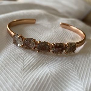 Kendra Scott Nash Stone Cuff Bracelet - Rose Gold